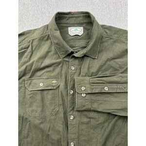 Arborwear Flannel Shirt Men 3XL Green Long‎ Sleeve Button Up Collared Work